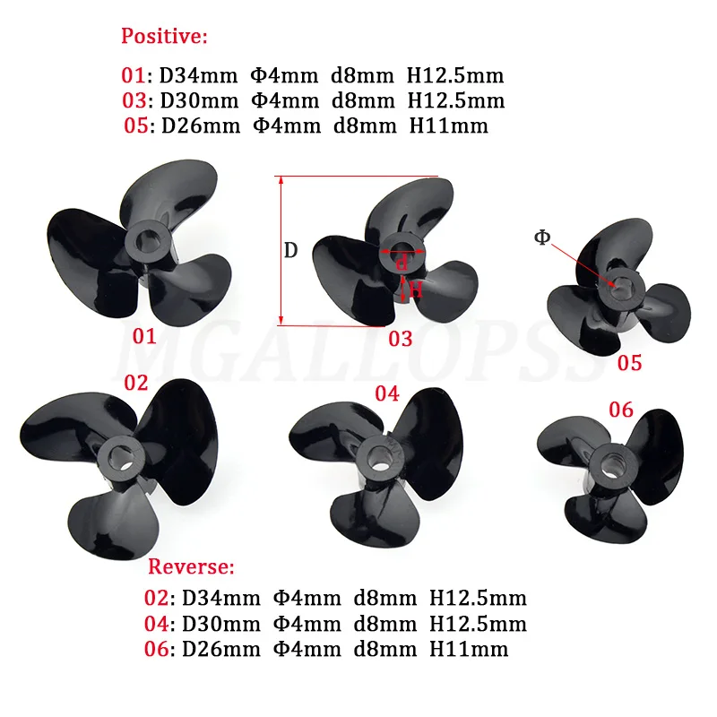 Propeller Balancer Tool - 1 adet (pozitif/geri) 3 bıçaklı plastik