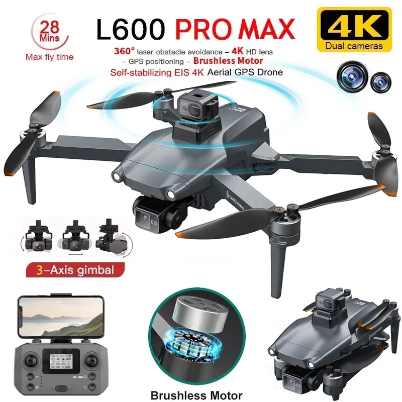 Drone Rc Team City - L600 PRO MAX GPS Drone Profesyonel