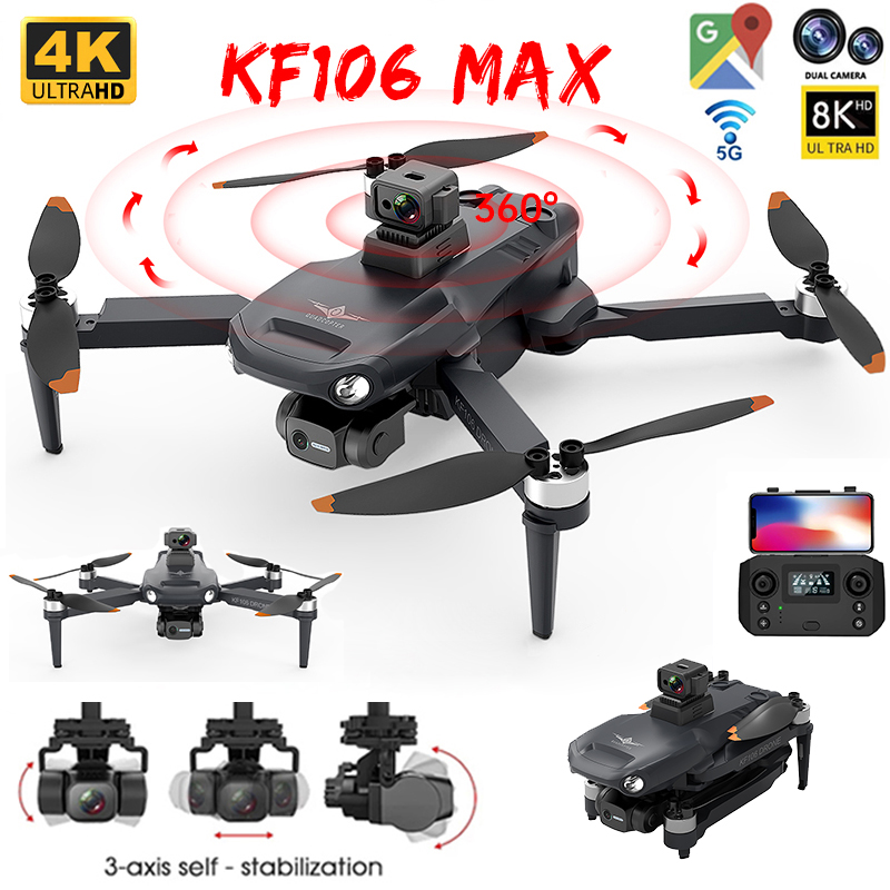 2022 YENI KF106 Max Drone 8K P - Drone Rc Team City incelemesi ve fiyatı