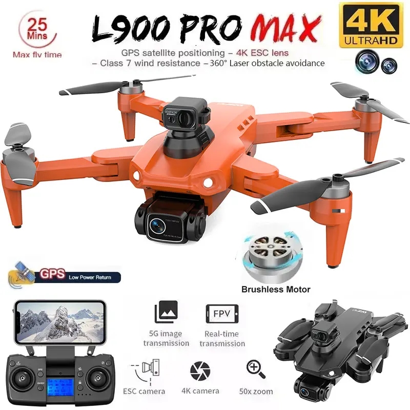 L900 Pro MAX GPS Drone 4K Prof - Drone Rc Team City incelemesi ve fiyatı