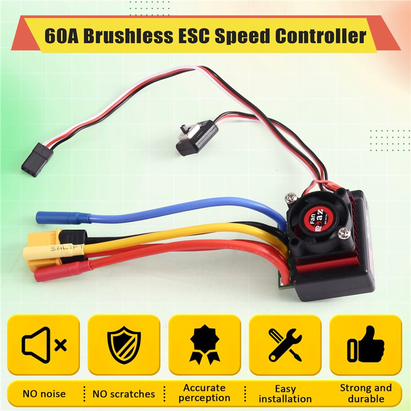 AINY-60A Fırçasız ESC Hız Kont - Rc Boat Brushless Motor incelemesi ve fiyatı