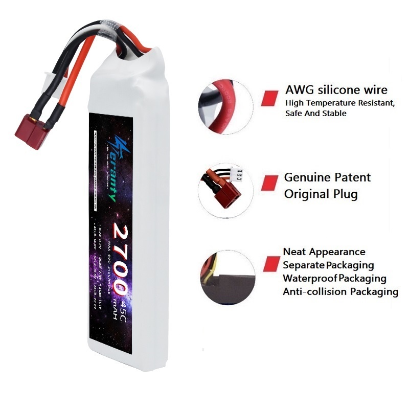 1/3 adet 2S 7.4V Lipo pil 2700 - Drone Rc Race incelemesi ve fiyatı