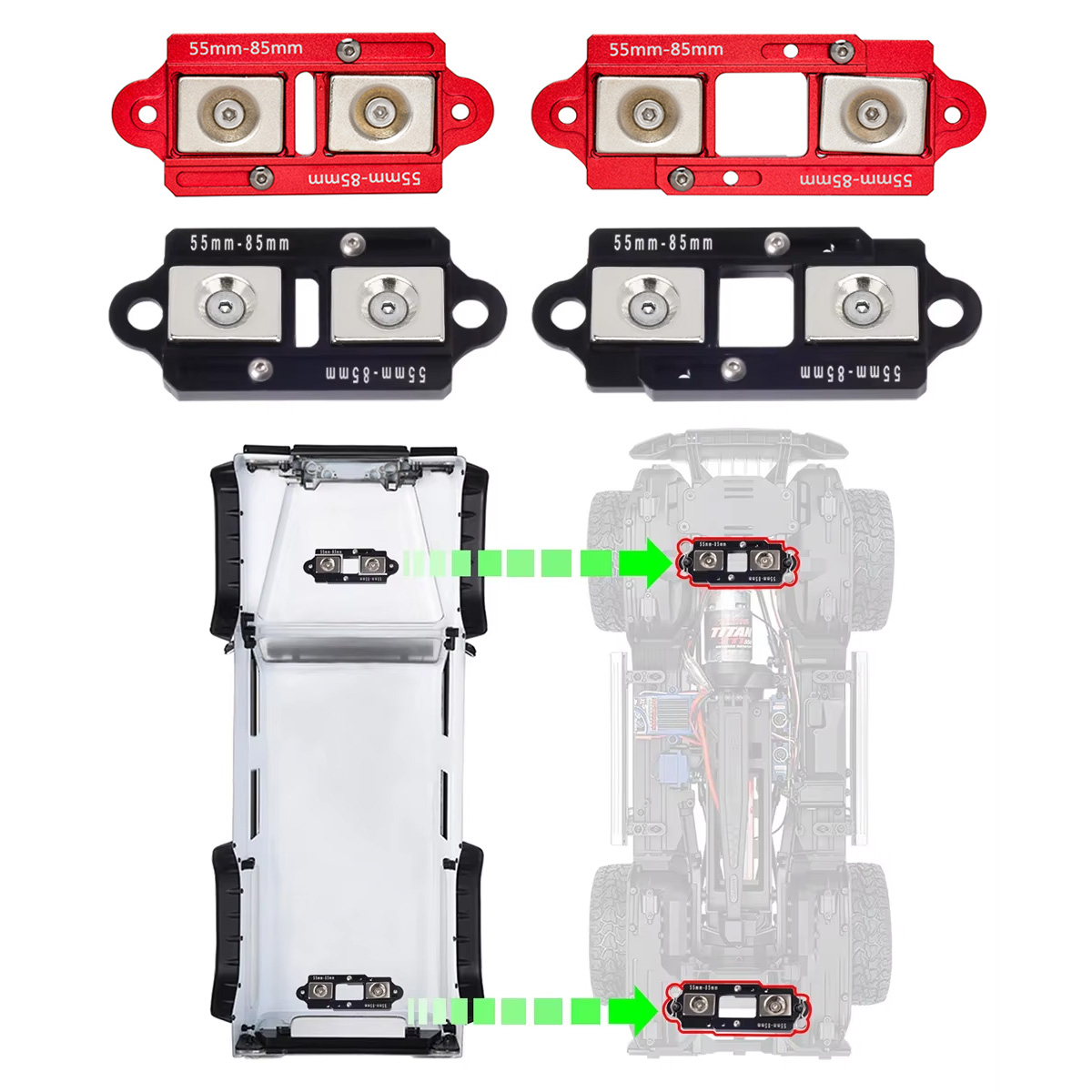 4 adet 55-85mm ayarlanabilir m - Rc Car Body Shell incelemesi ve fiyatı