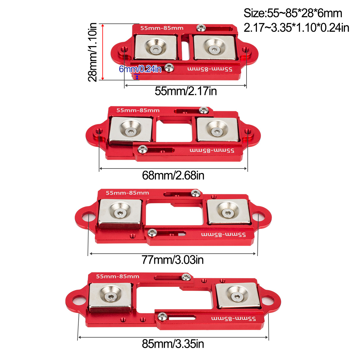 4 adet 55-85mm ayarlanabilir m - Rc Car Body Shell incelemesi ve fiyatı