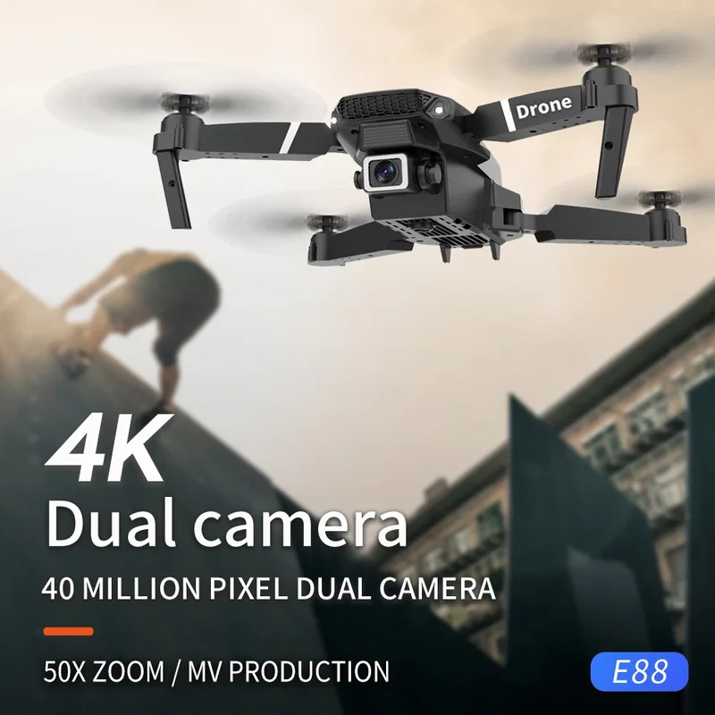 E88 Pro Akıllı Katlanabilir Dr - Drone Rc Team City incelemesi ve fiyatı