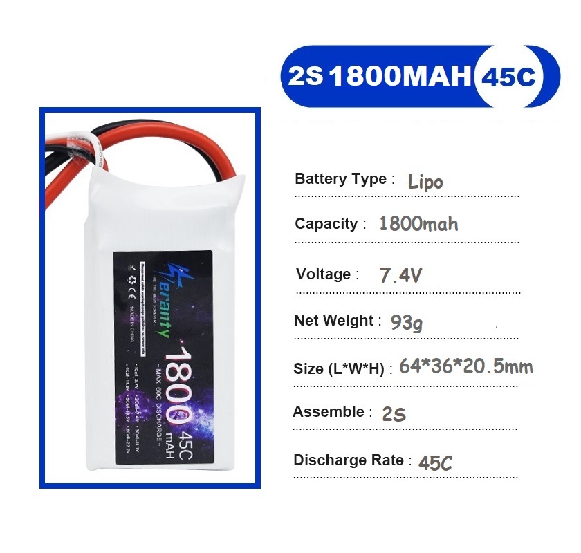 2 adet 7.4V Lipo 2S pil 1500ma - Drone Rc Race incelemesi ve fiyatı