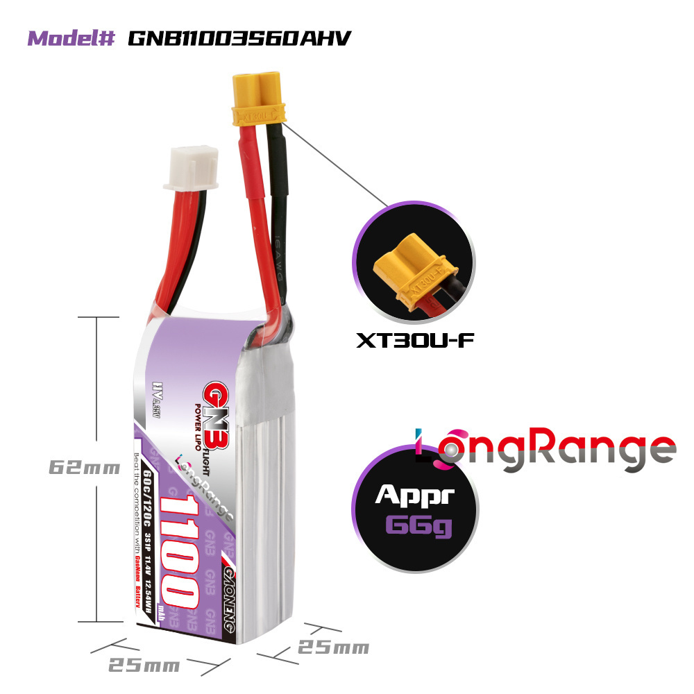GNB 1100 mAh 2 S 3 S 4 S 6 S 6 - Drone Rc Race incelemesi ve fiyatı