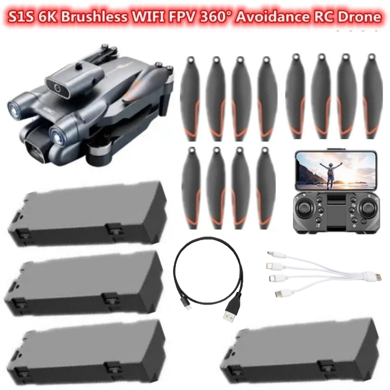 S1S 6K Fırçasız WIFI FPV 360 ° - Drone Rc S1S incelemesi ve fiyatı