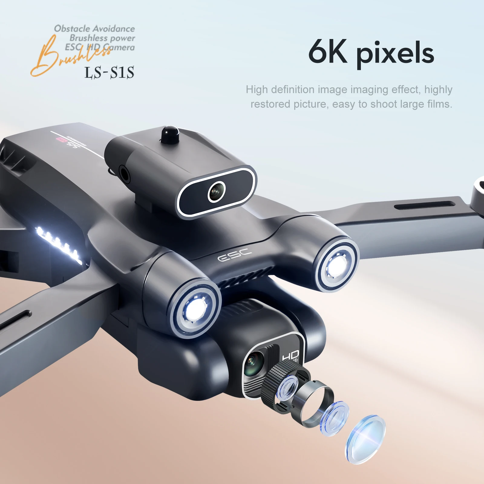 S1S Profesyonel Drone 4K HD Ka - Drone Rc S1S incelemesi ve fiyatı